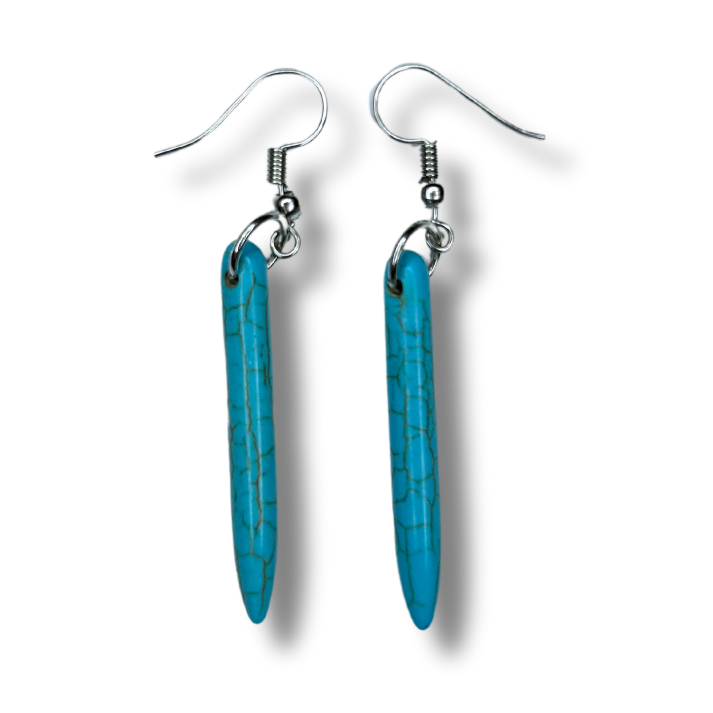 Turquoise Spike Earrings