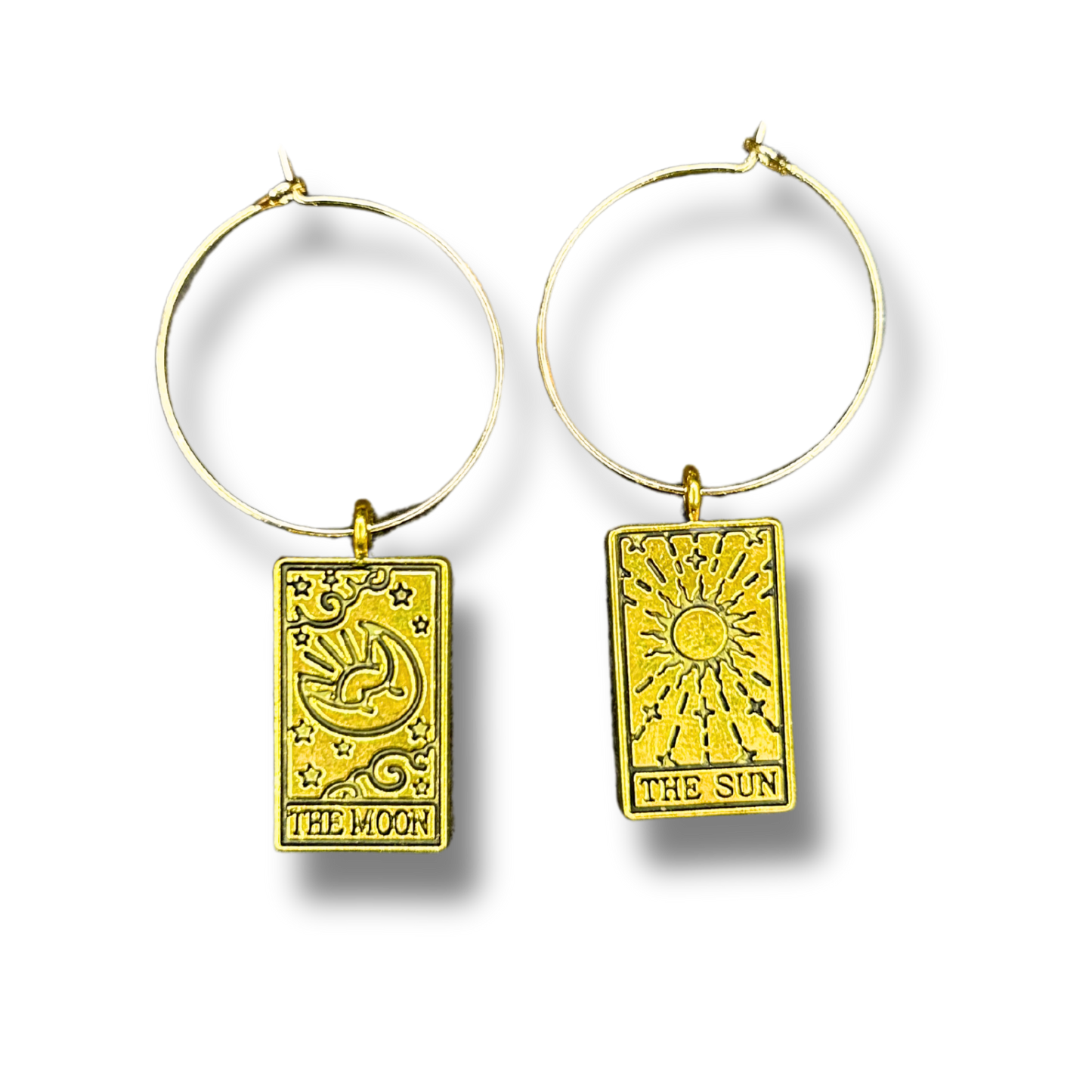 Gold Tarot Earrings