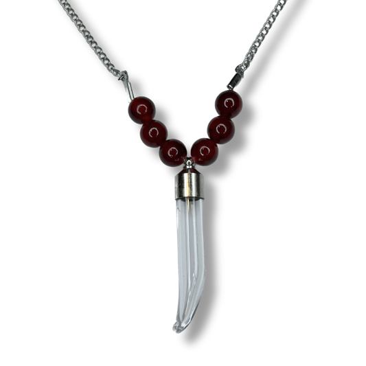 Blood Vial Jewelry - Blood Bead + Fang (1/1)