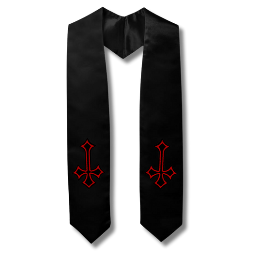 Satanic Stoles - Black (Red)