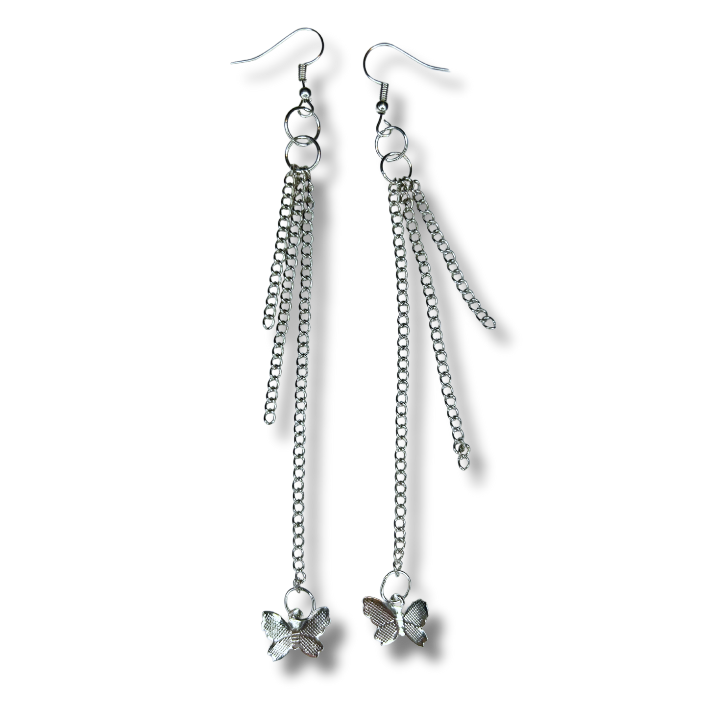 Butterfly Chain Drop Earrings