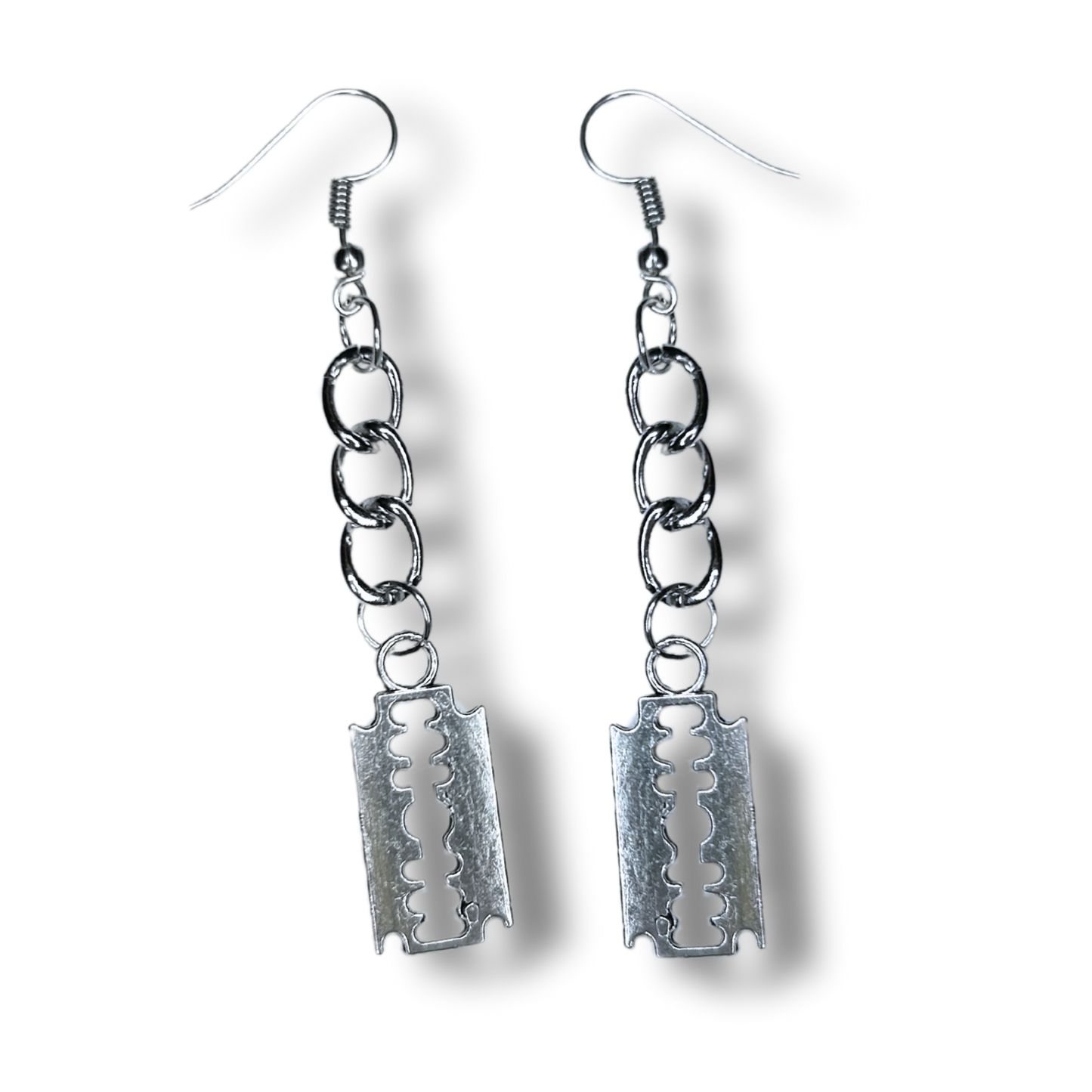 Razor Chain Drop Earrings