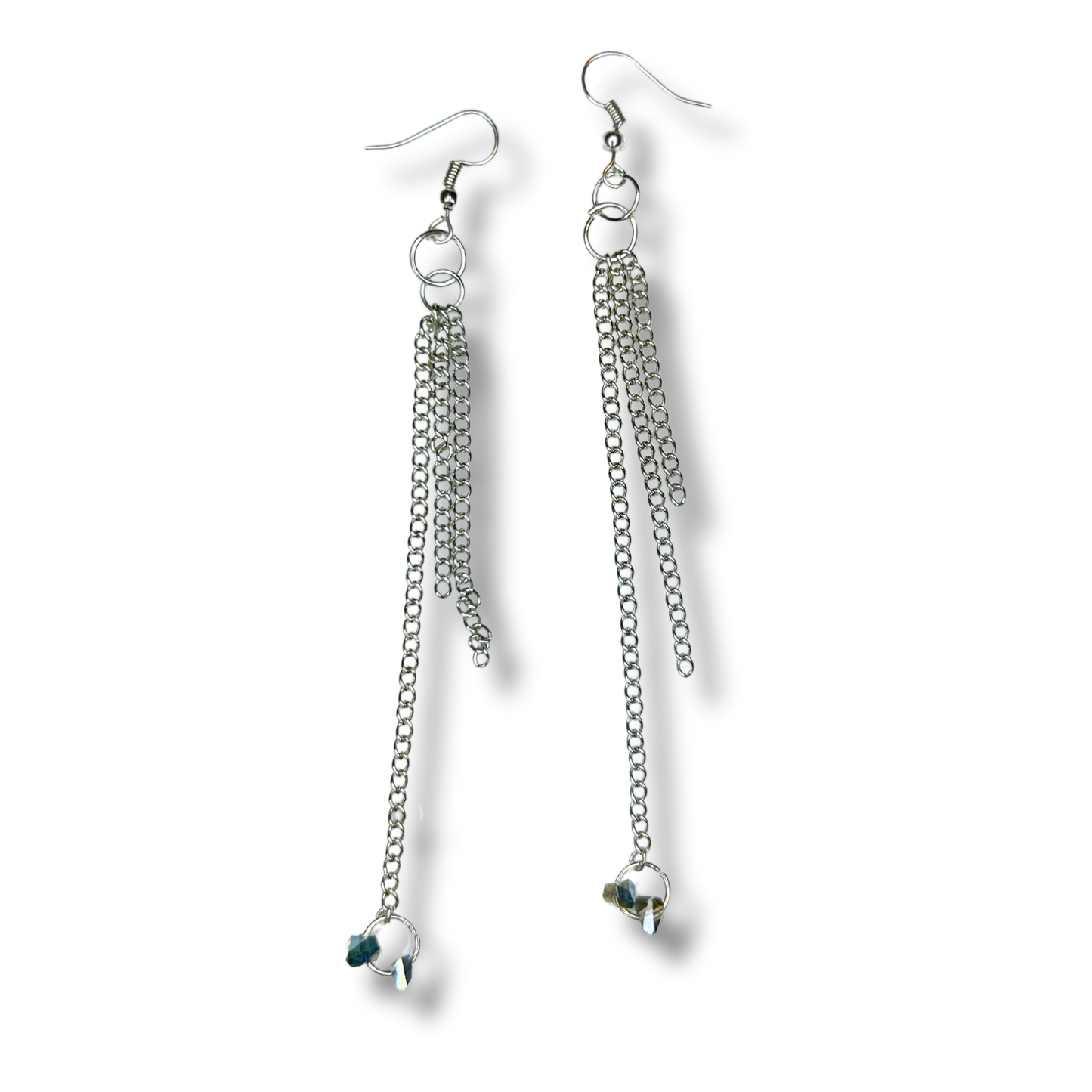 Crystal Chain Drop Earrings