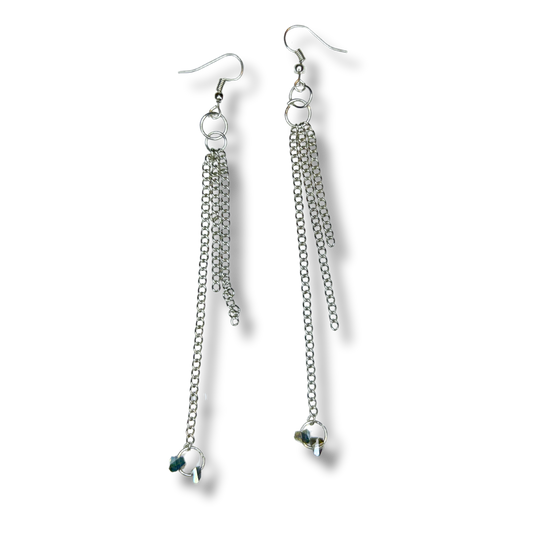 Crystal Chain Drop Earrings