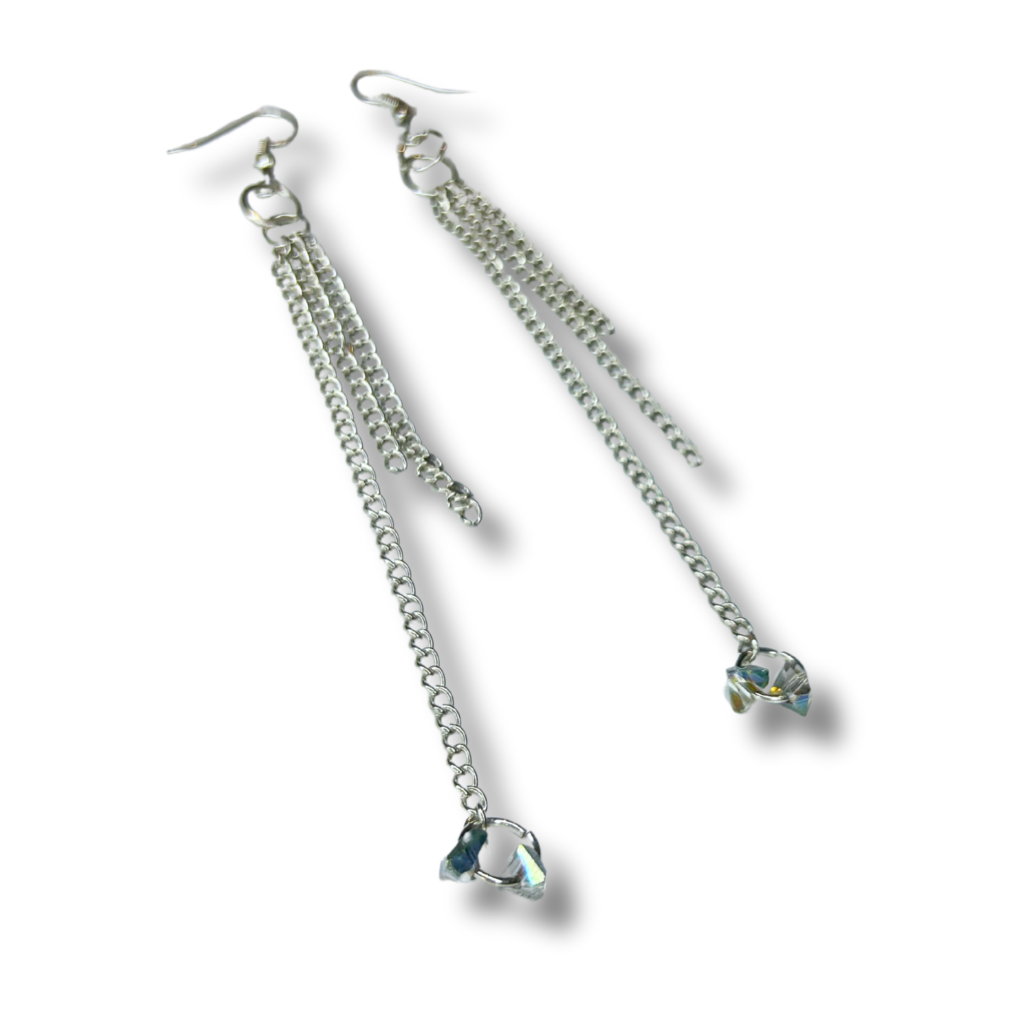 Crystal Chain Drop Earrings